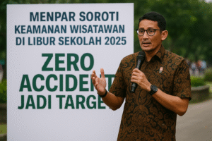 Menpar Soroti Keamanan Wisatawan di Libur Sekolah 2025, Zero Accident Jadi Target