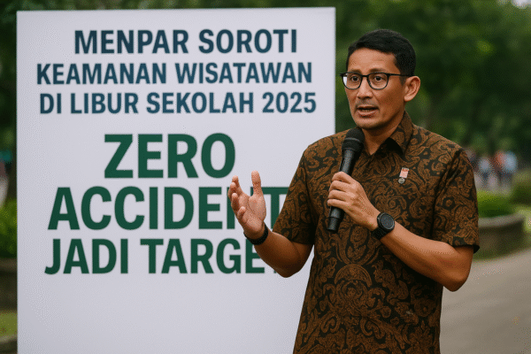 Menpar Soroti Keamanan Wisatawan di Libur Sekolah 2025, Zero Accident Jadi Target