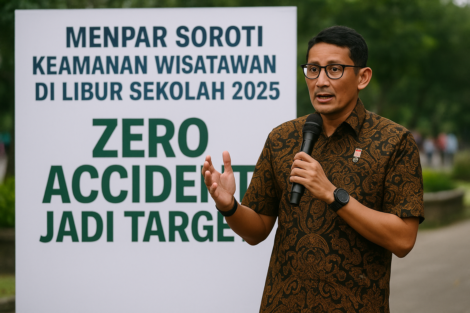 Menpar Soroti Keamanan Wisatawan di Libur Sekolah 2025, Zero Accident Jadi Target