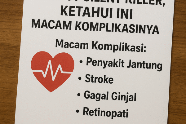 Hipertensi Disebut Silent Killer, Ketahui Ini Macam Komplikasinya