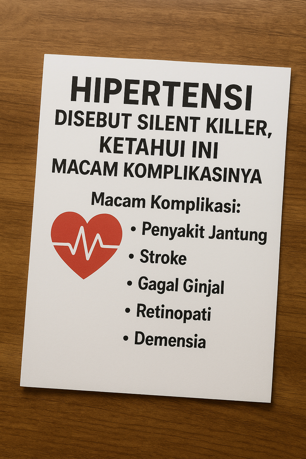 Hipertensi Disebut Silent Killer, Ketahui Ini Macam Komplikasinya