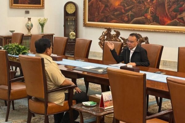 Prabowo Bertemu Dasco diIstana, Bahas Kondisi Negara-Program Prioritas